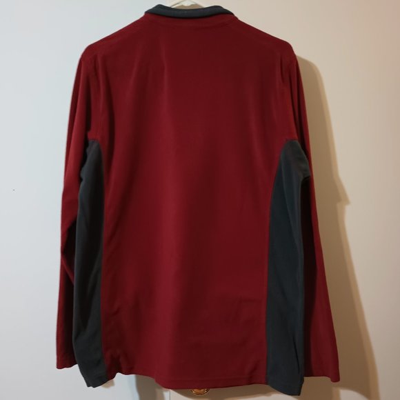 GUC ~ COLUMBIA Men's Maroon & Gray 1/4 Zip Long Sleeve Pullover (Size: Medium) - Picture 3 of 3